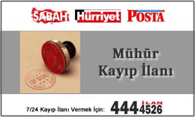 Mühür Kayıp İlanı