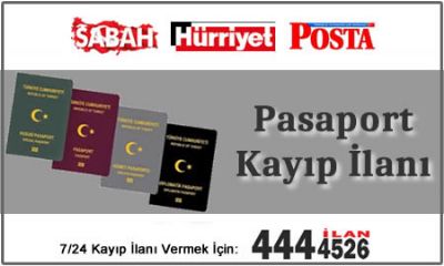 Pasaport Kayıp İlanı